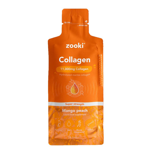 Collagen Super Strength Zooki Sachet Mango Peach Flavour